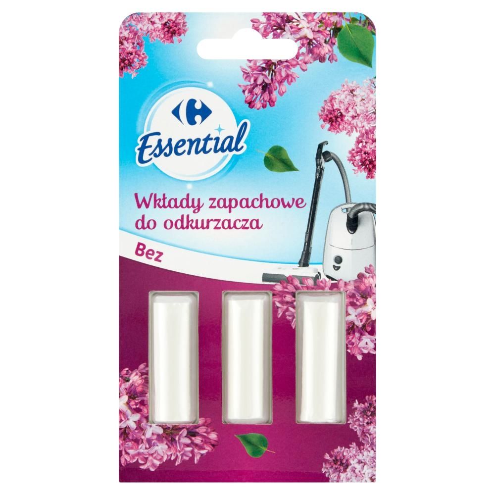 Carrefour Essential Wkłady zapachowe do odkurzacza bez 3 sztuki