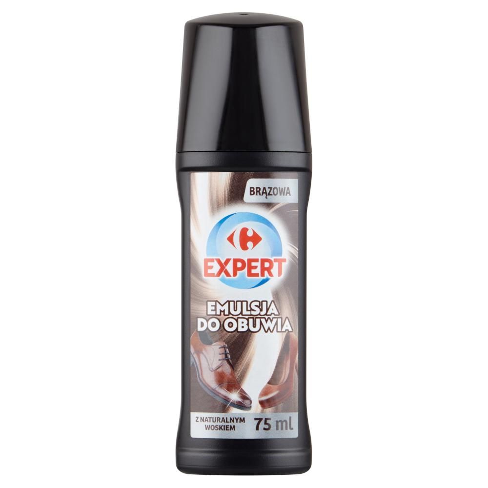 Carrefour Expert Emulsja do obuwia brązowa 75 ml