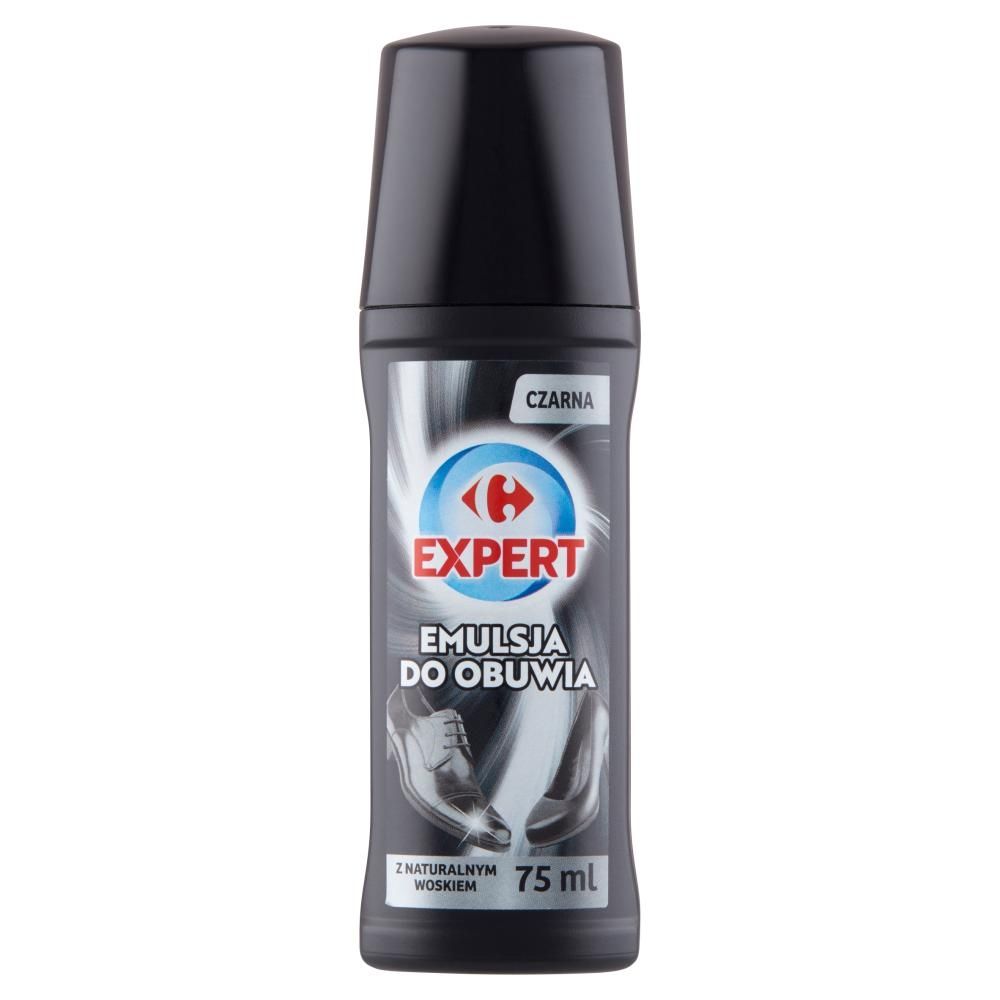 Carrefour Expert Emulsja do obuwia czarna 75 ml