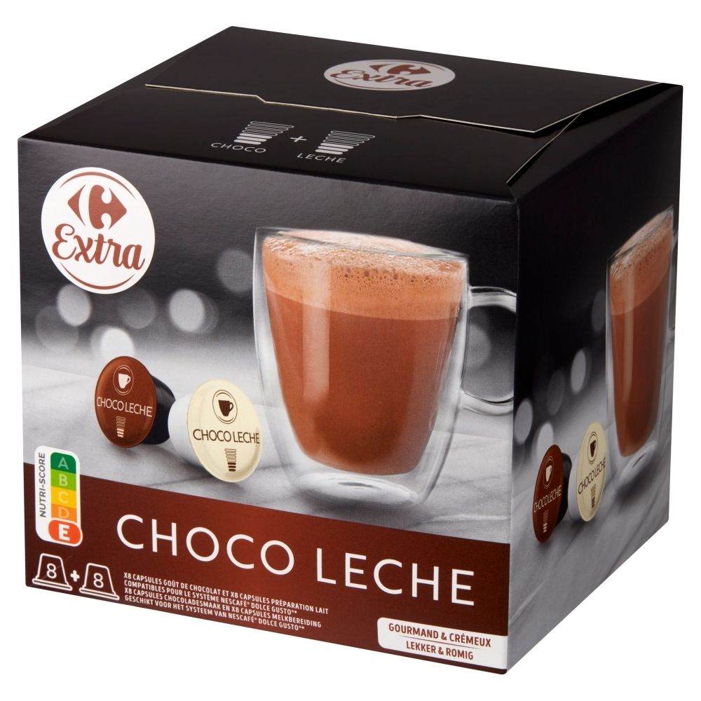 Carrefour Extra Choco Leche Czekolada w proszku oraz mleko w proszku pełne z cukrem 250,4 g