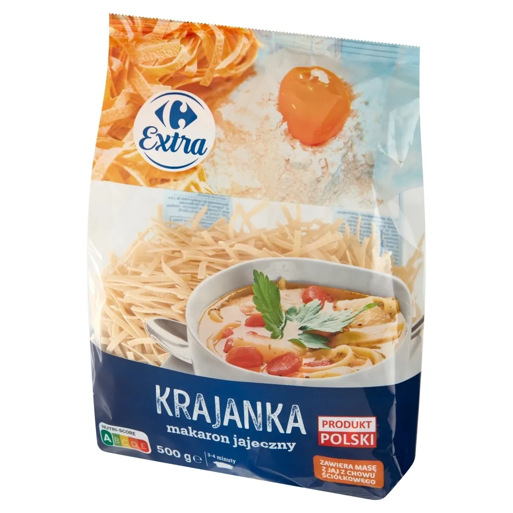 Carrefour Extra Makaron jajeczny krajanka 500 g