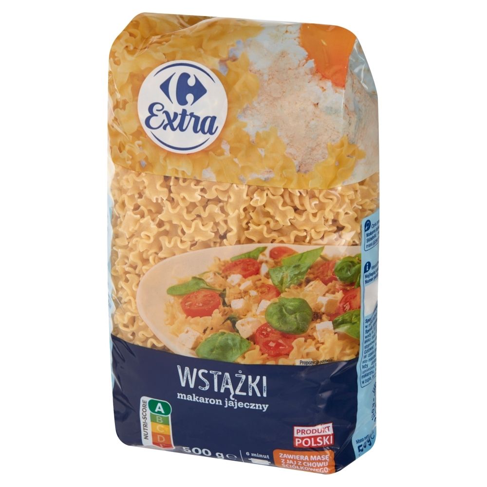 Carrefour Extra Makaron jajeczny wstążki 500 g
