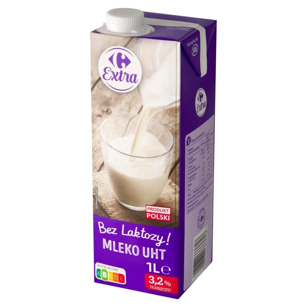 Carrefour Extra Mleko UHT bez laktozy 3,2 % 1 l