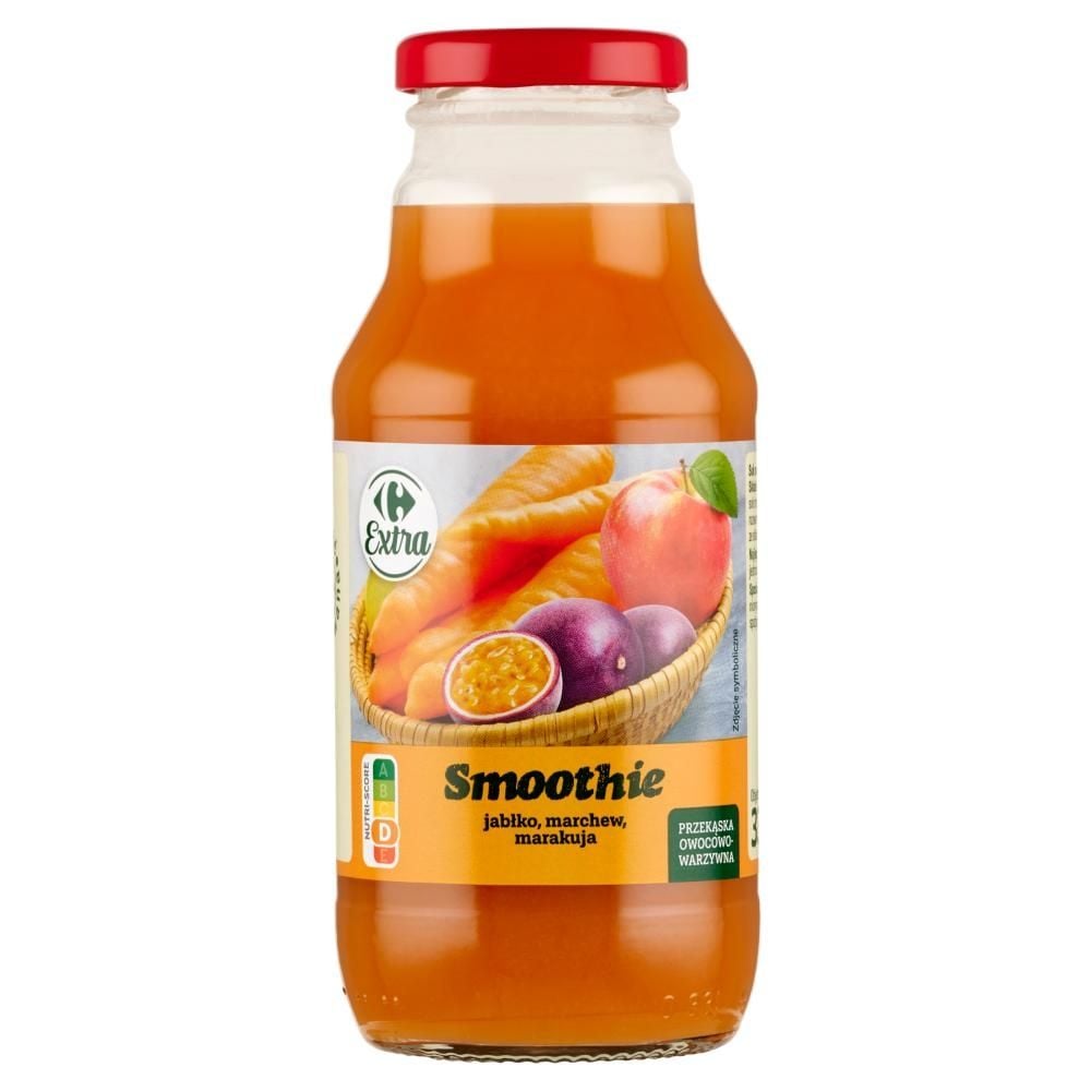 Carrefour Extra Smoothie jabłko marchew marakuja 330 ml