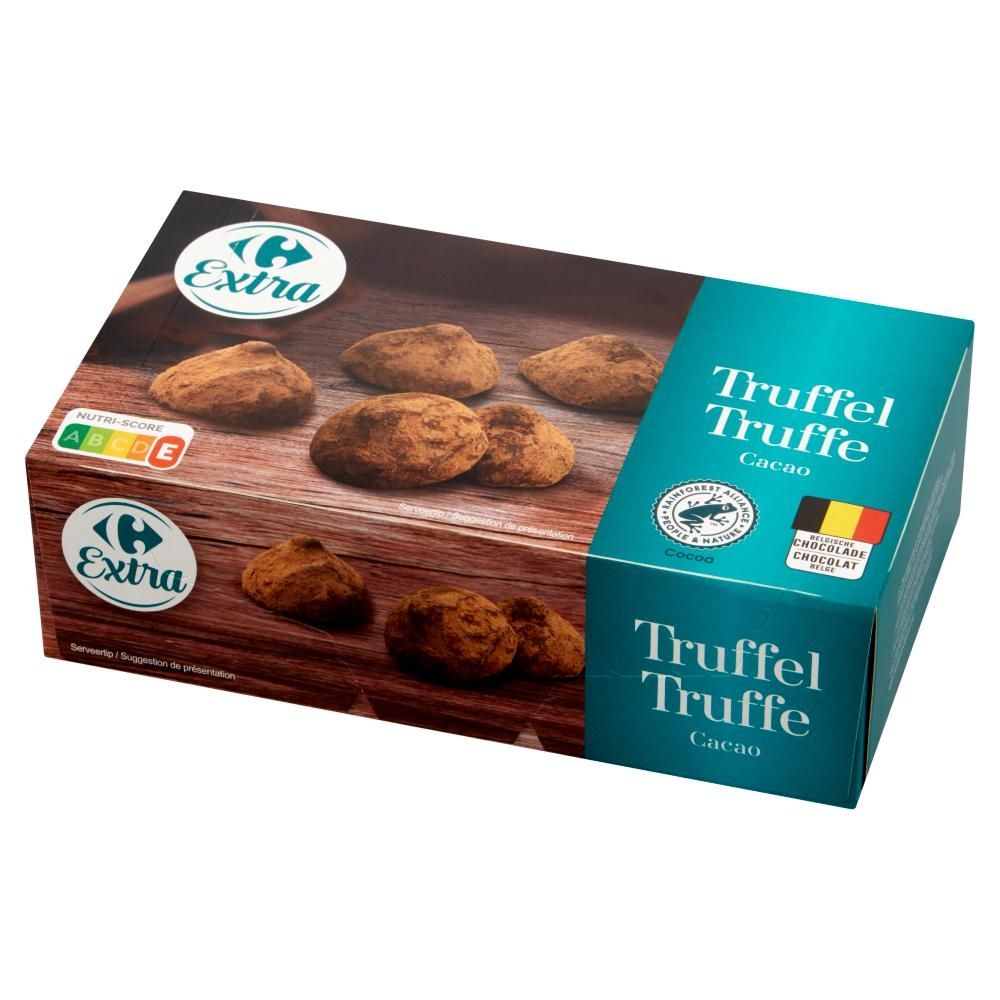 Carrefour Extra Trufle nadziewane obsypane proszkiem kakaowym 175 g