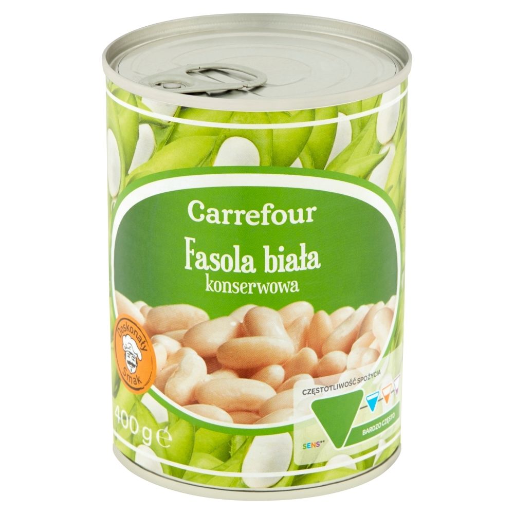 Carrefour Fasola biała konserwowa 400 g