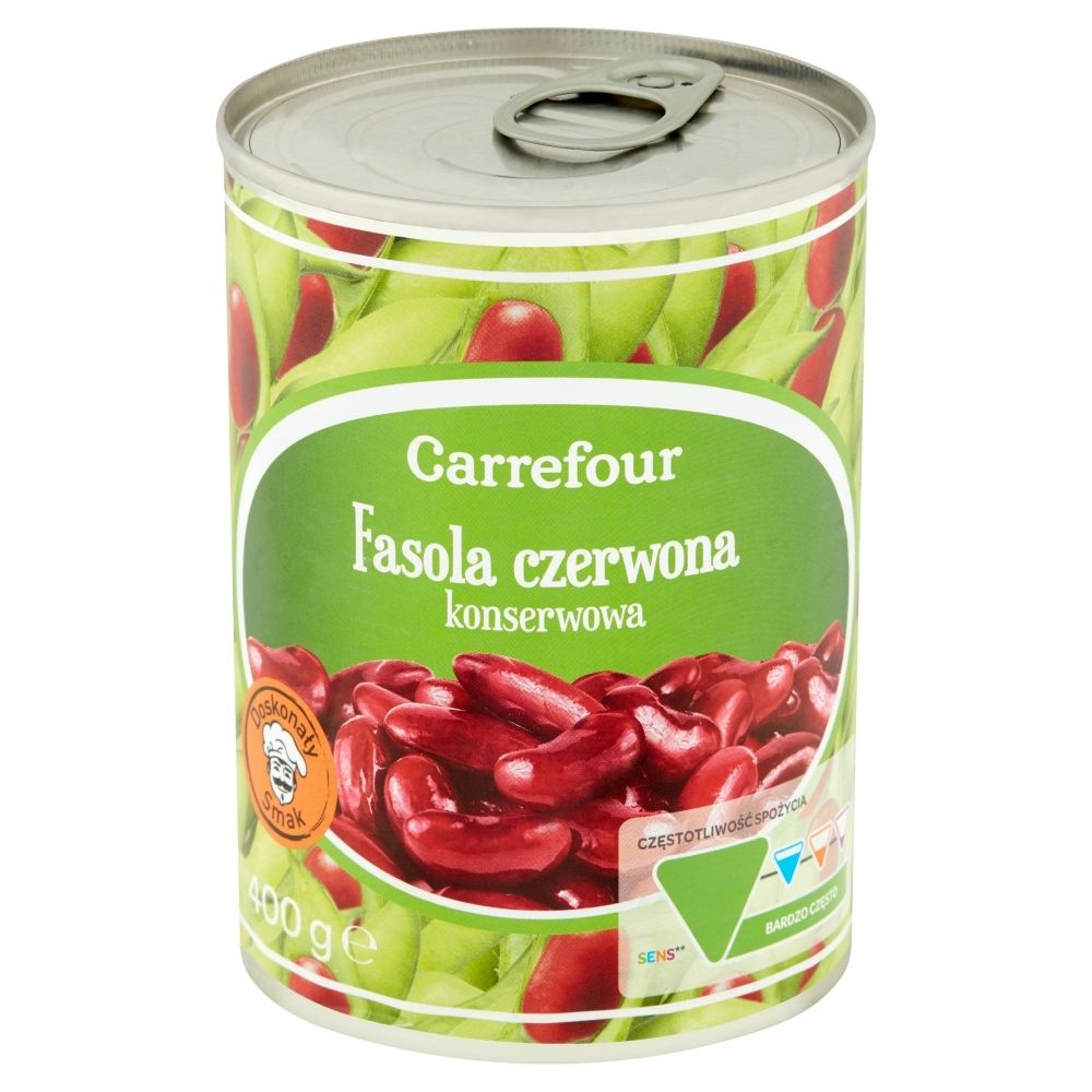 Carrefour Fasola czerwona konserwowa 400 g