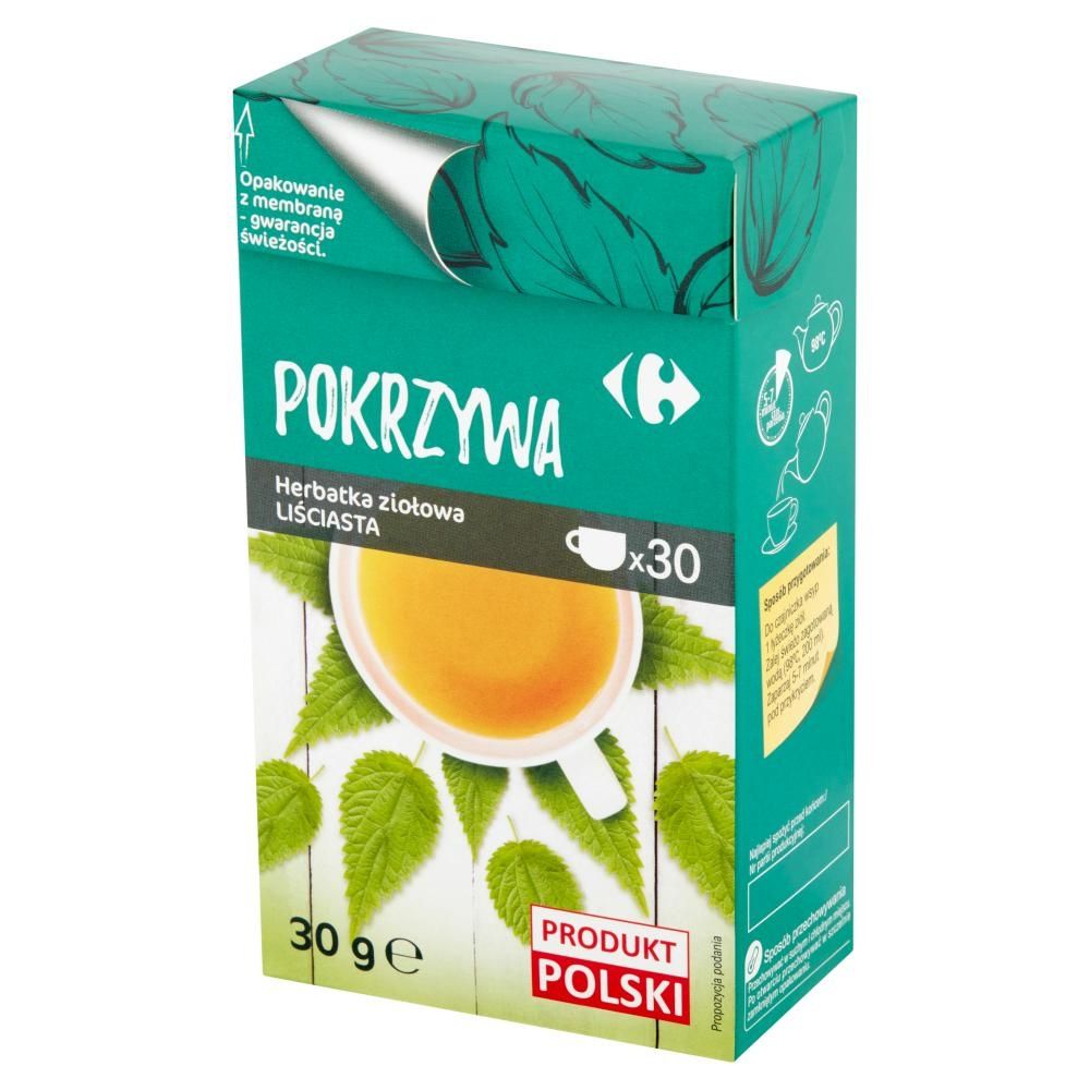 Carrefour Herbatka ziołowa liściasta pokrzywa 30 g