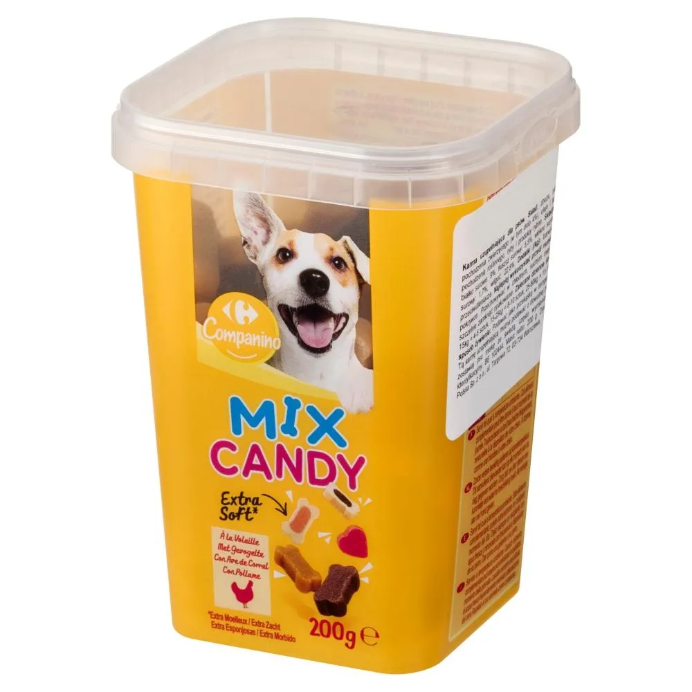 Carrefour Companino Mix Candy Karma uzupełniająca dla psów 200 g