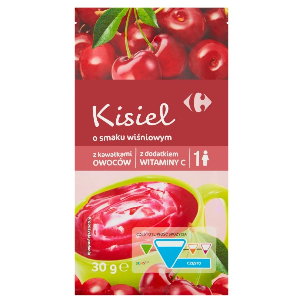 Carrefour Kisiel o smaku wiśniowym 30 g