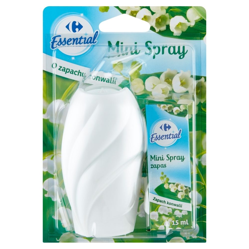 Фото - Освіжувач повітря Carrefour Essential Mini Spray Odświeżacz o zapachu konwalii 15 ml 