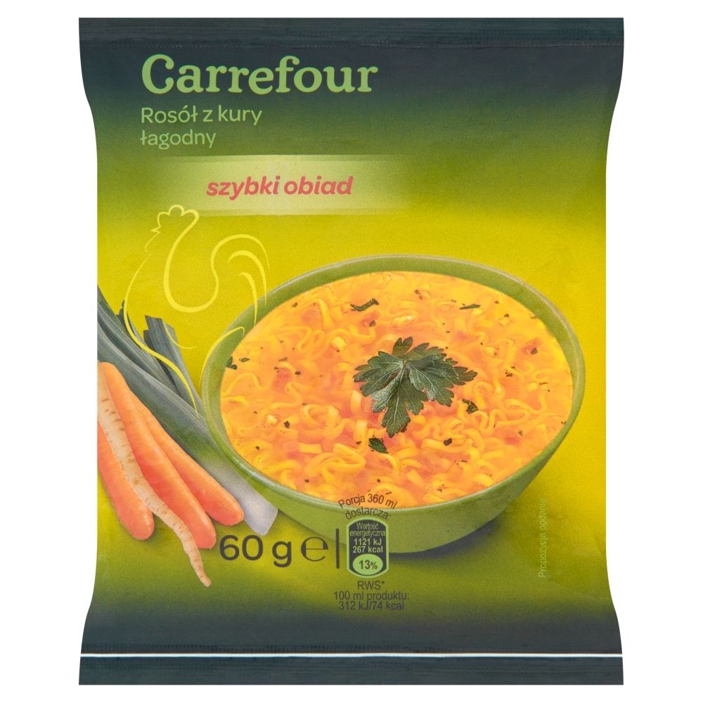 Carrefour Rosół z kury łagodny 60 g