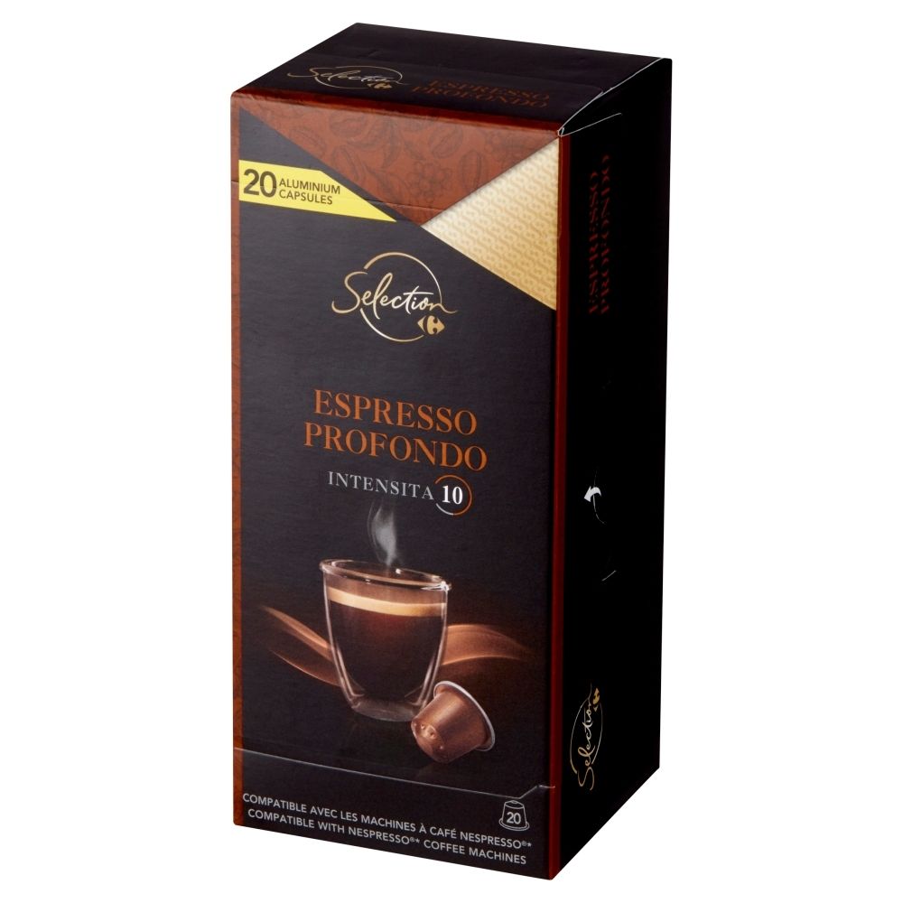 Carrefour Selection Espresso Profondo Kawa mielona w kapsułkach 104 g (20 sztuk)