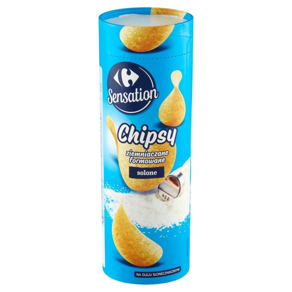 Carrefour Sensation Chipsy ziemniaczane formowane solone 100 g