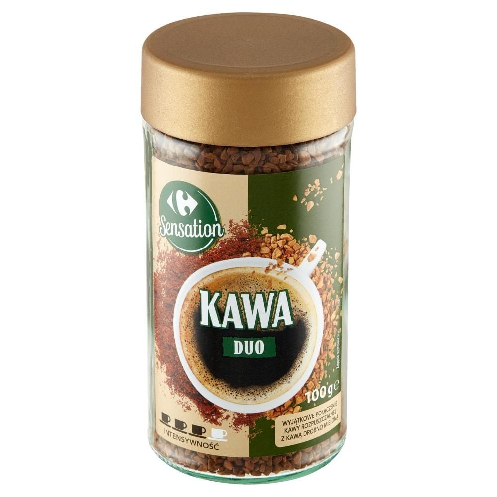 Carrefour Sensation Duo Kawa rozpuszczalna 100 g