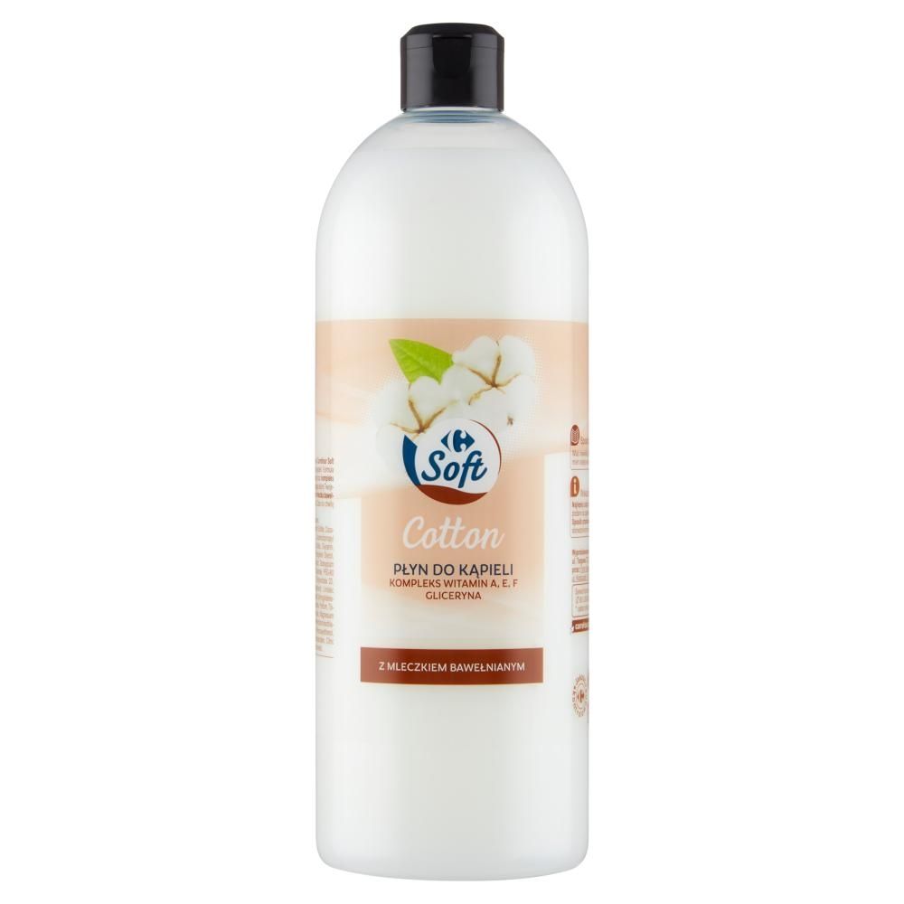 Carrefour Soft Cotton Płyn do kąpieli 1 l