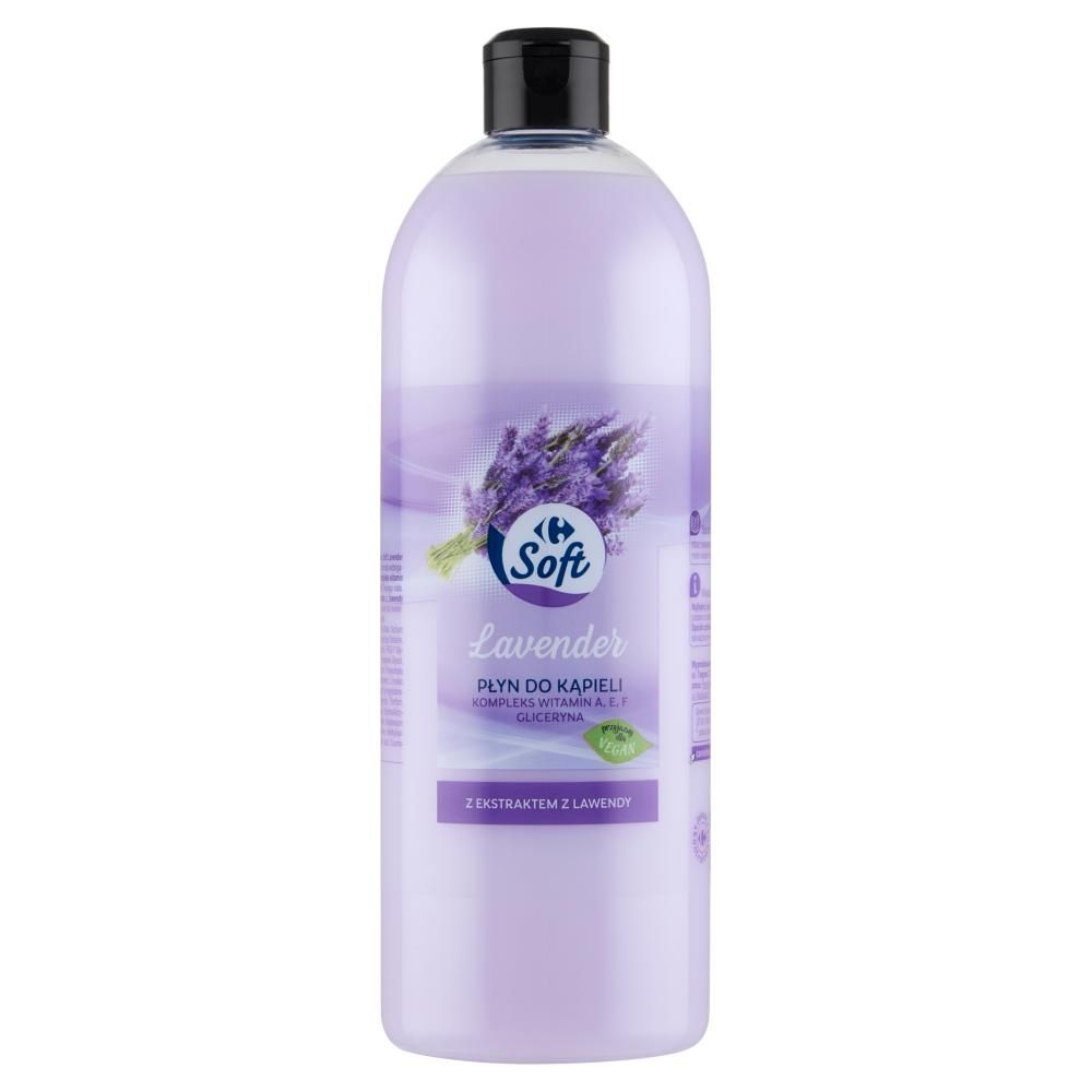 Carrefour Soft Lavender Płyn do kąpieli 1 l
