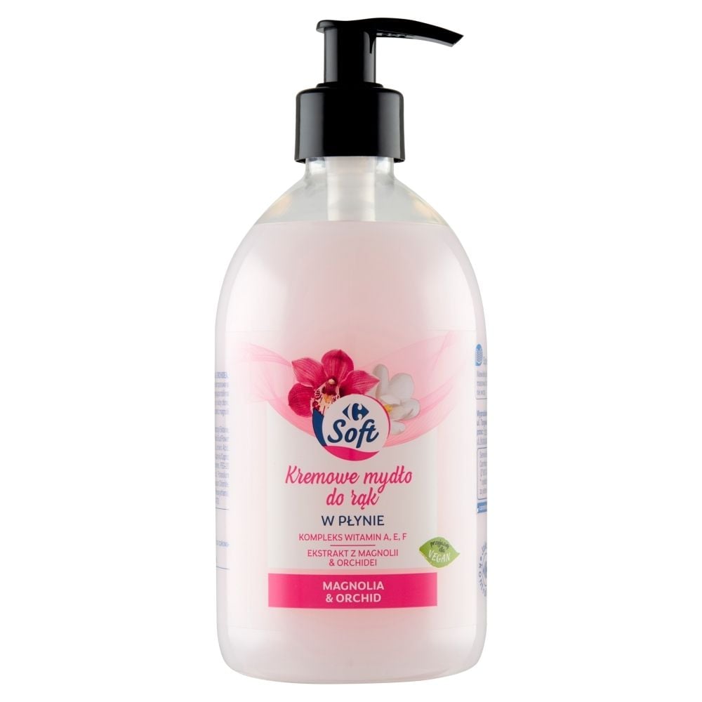 Zdjęcia - Mydło Carrefour Soft Magnolia & Orchid Kremowe  do rąk w płynie 500 ml 