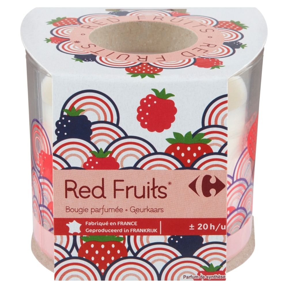 Carrefour Świeca zapachowa czerwone owoce 100 g