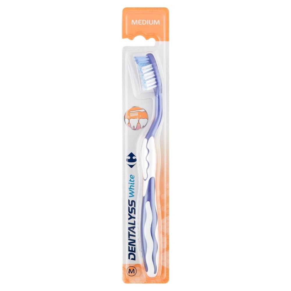 Carrefour Dentalyss White Wybielająca szczoteczka do zębów średnia