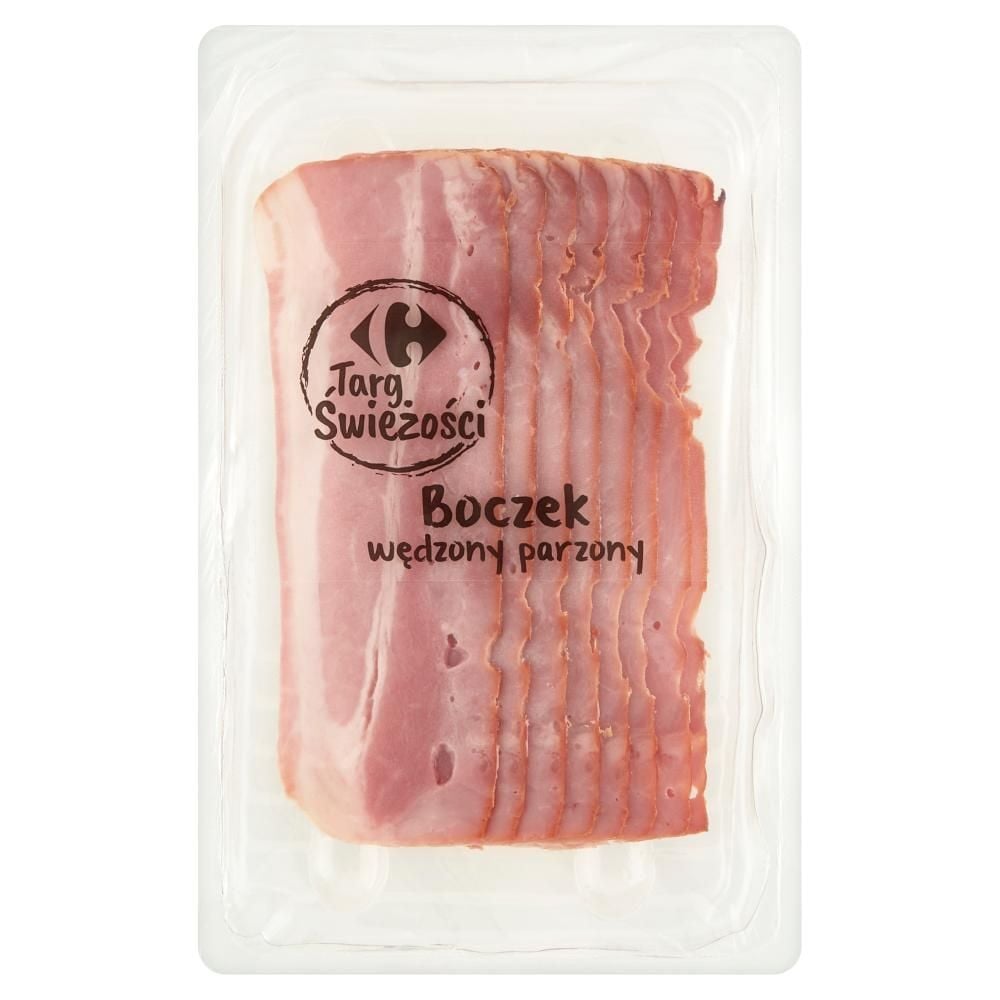 Carrefour Targ Świeżości Boczek wędzony parzony 100 g
