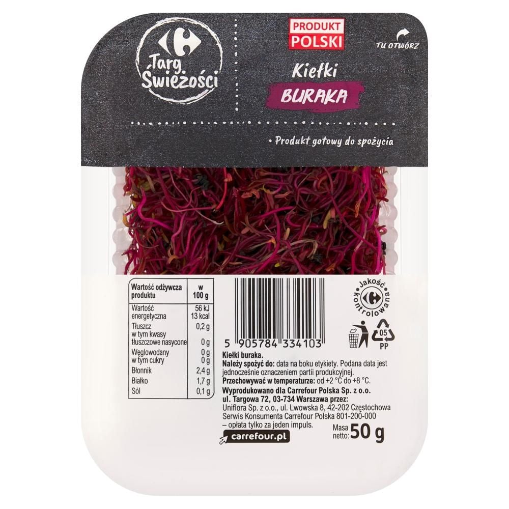 Carrefour Targ Świeżości Kiełki buraka 50 g