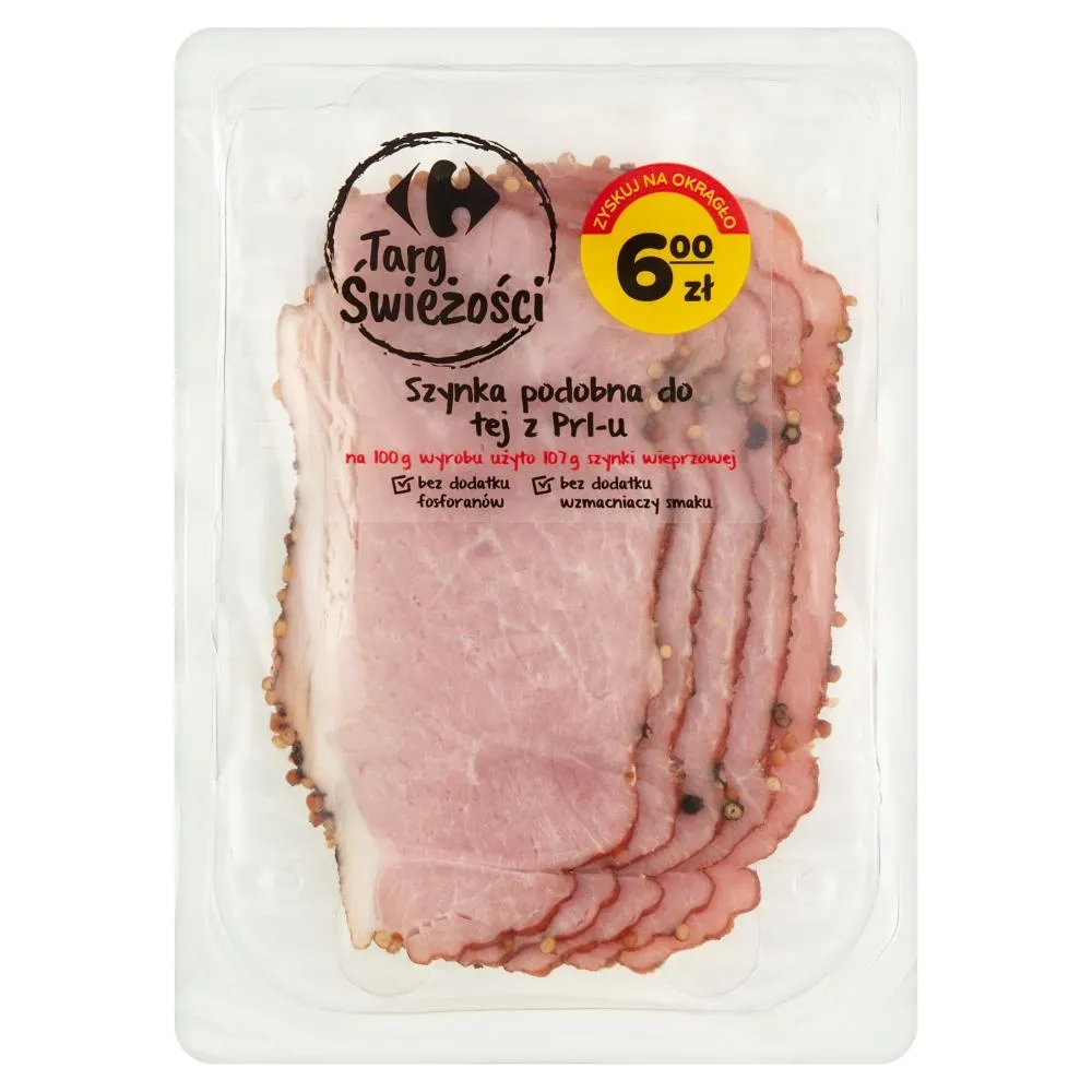 Carrefour Targ Świeżości Szynka podobna do tej z Prl-u 80 g