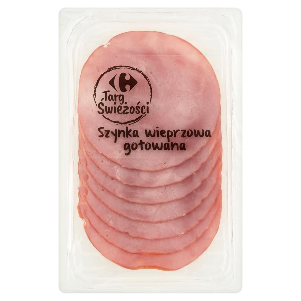 Carrefour Targ Świeżości Szynka wieprzowa gotowana 100 g