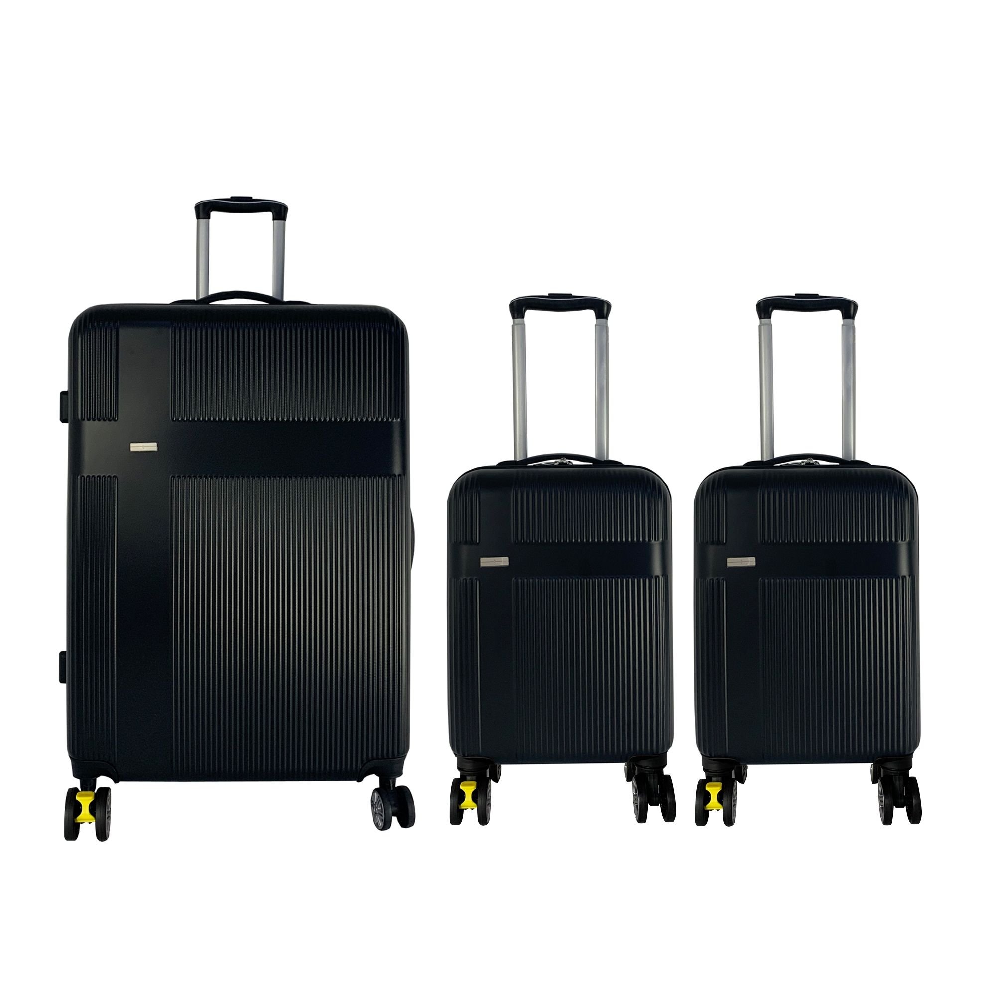 Carrefour Zestaw 3 walizek ABS czarny 51 cm i 80 cm