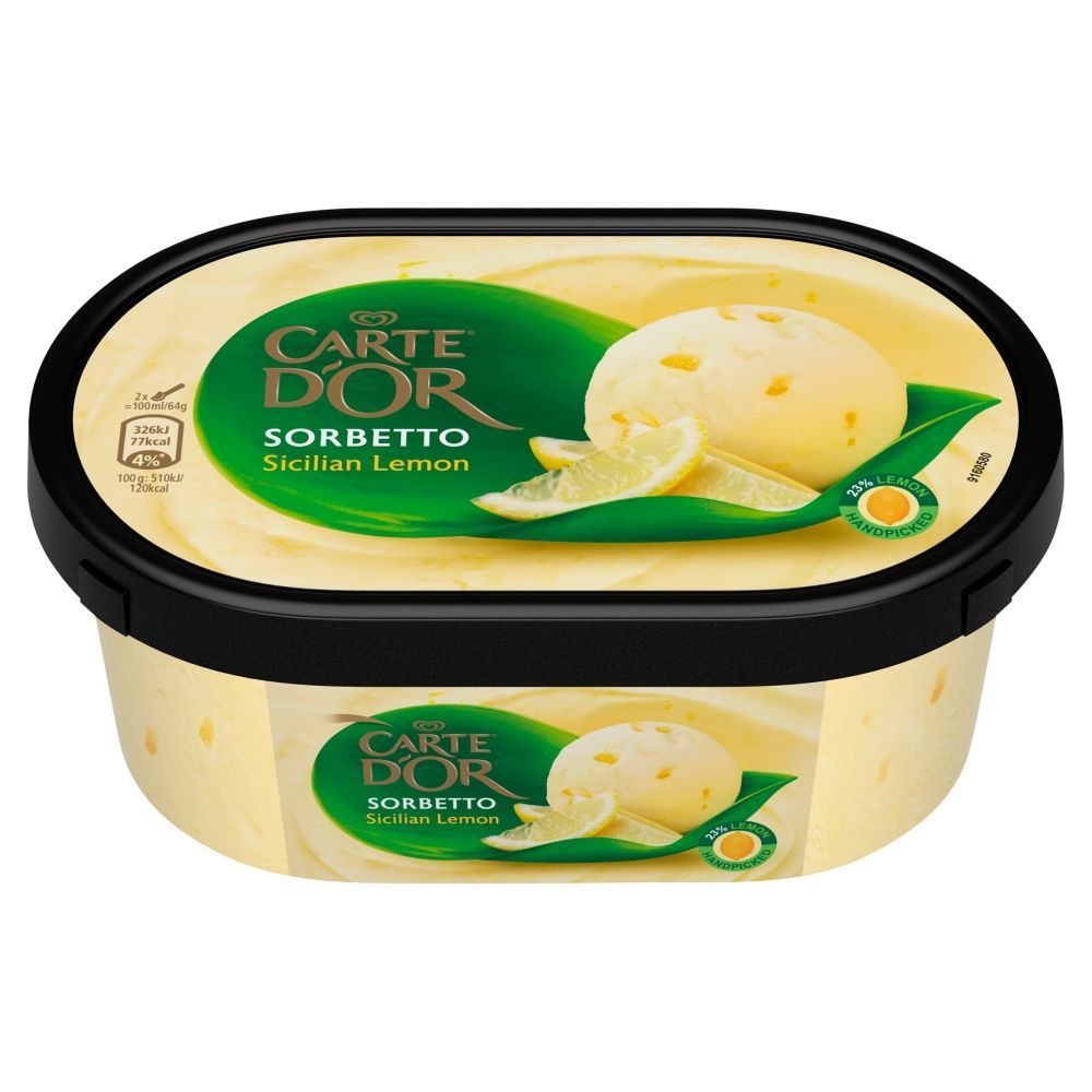 Carte D'Or Sorbetto Sicilian Lemon Sorbet 500 ml