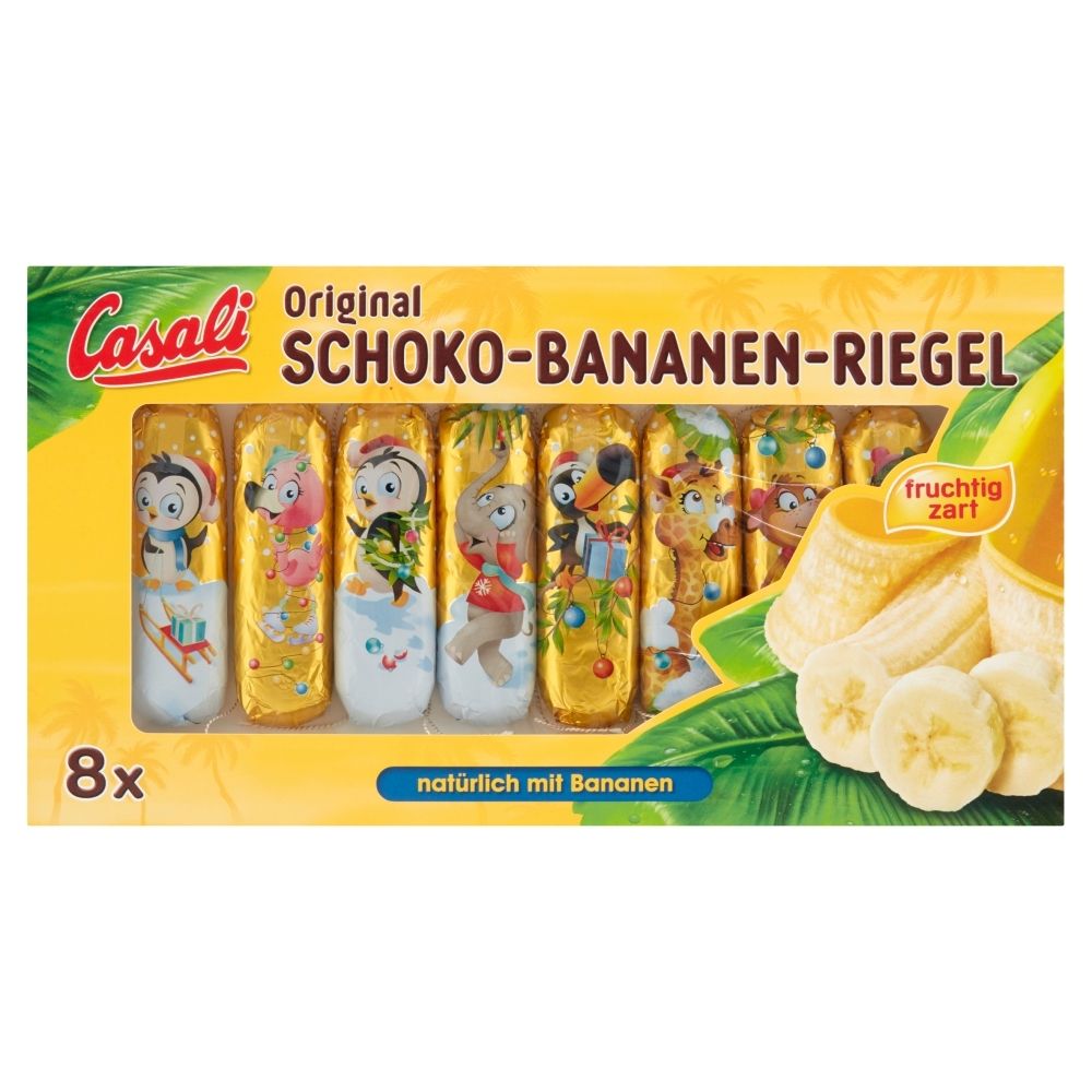 Casali Pianka bananowa w czekoladzie 110 g (8 sztuk)