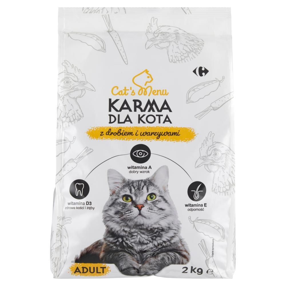Cat's Menu Adult Karma dla kota z drobiem i warzywami 2 kg