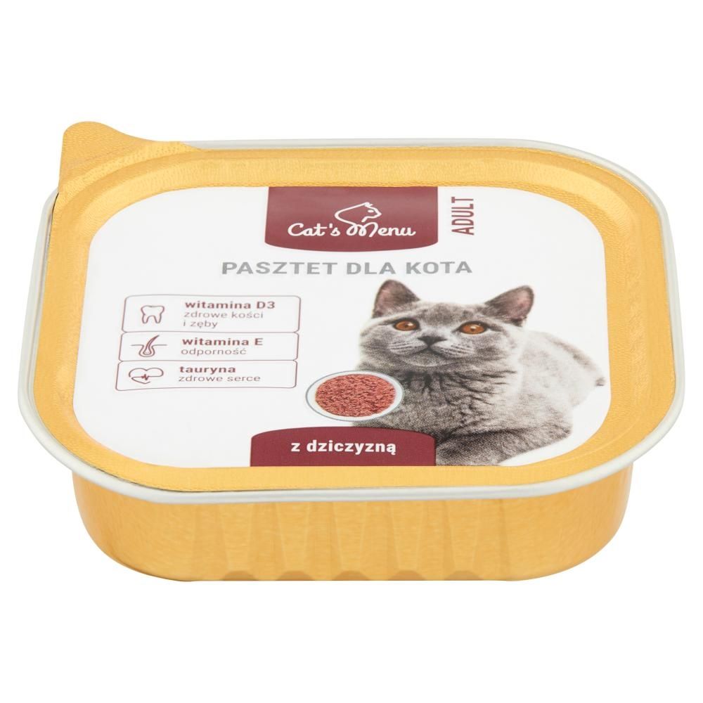 Cat's Menu Adult Pasztet dla kota z dziczyzną 100 g