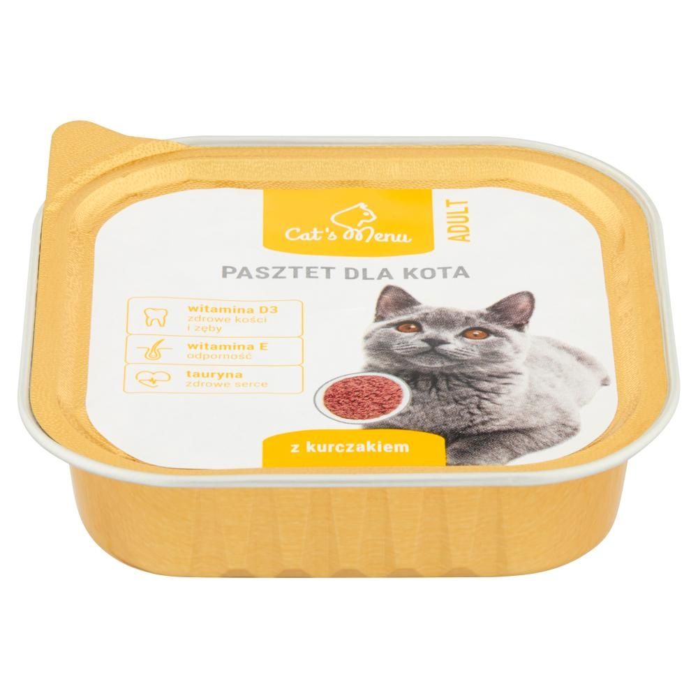 Cat's Menu Adult Pasztet dla kota z kurczakiem 100 g