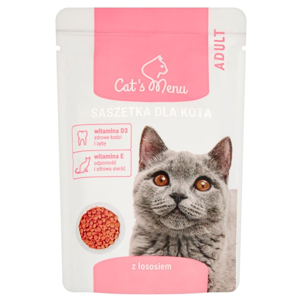Cat's Menu Adult Saszetka dla kota z łososiem 100 g