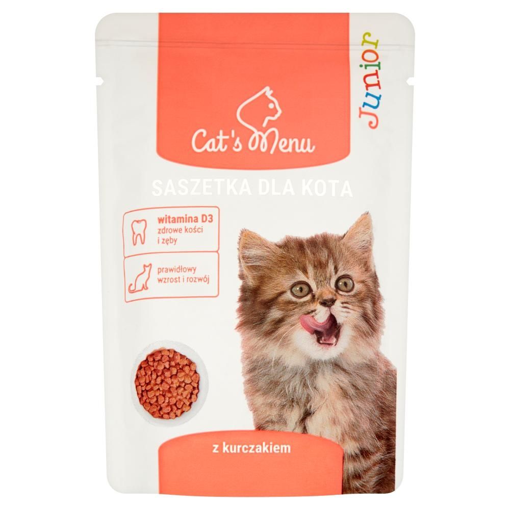 Cat's Menu Junior Saszetka dla kota z kurczakiem 100 g