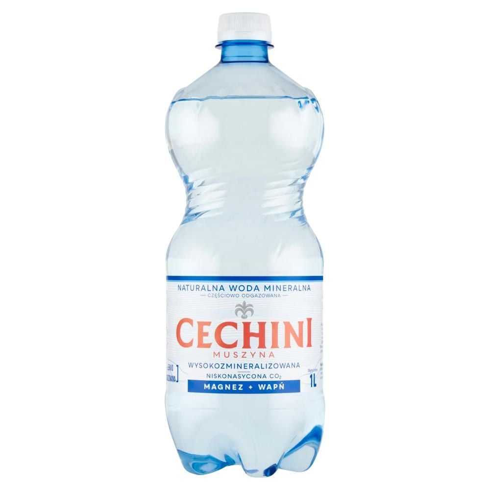 Cechini Muszyna Naturalna woda mineralna wysokozmineralizowana niskonasycona CO₂ 1 l