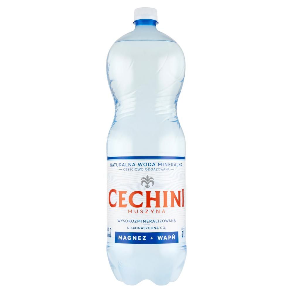 Cechini Muszyna Naturalna woda mineralna wysokozmineralizowana niskonasycona CO₂ 2 l