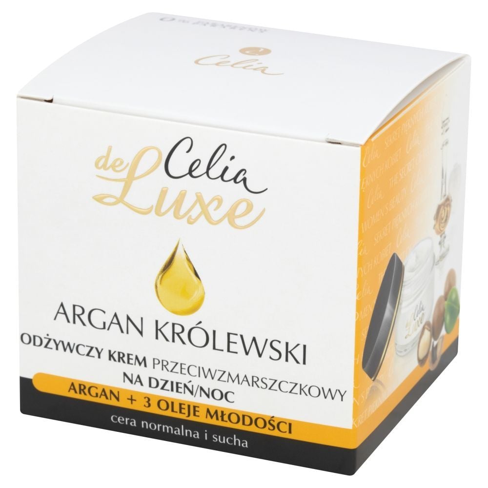 Celia de Luxe Argan Królewski Odżywczy krem przeciwzmarszczkowy na dzień i noc 50 ml