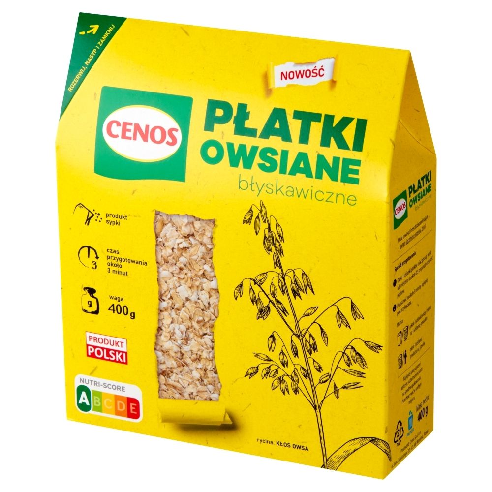 Cenos Płatki owsiane błyskawiczne 400 g
