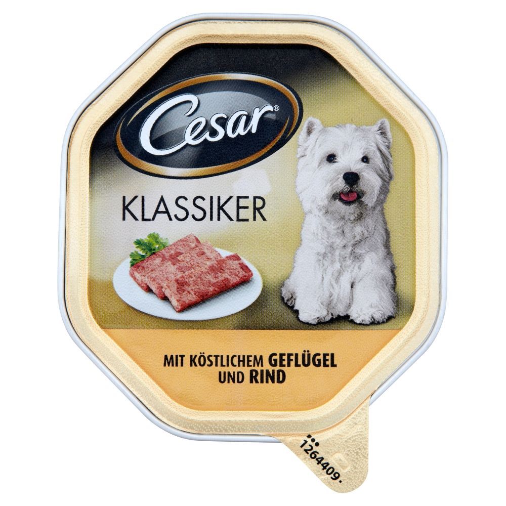 Cesar pâté z delikatnym drobiem i wołowiną Karma pełnoporcjowa 150 g