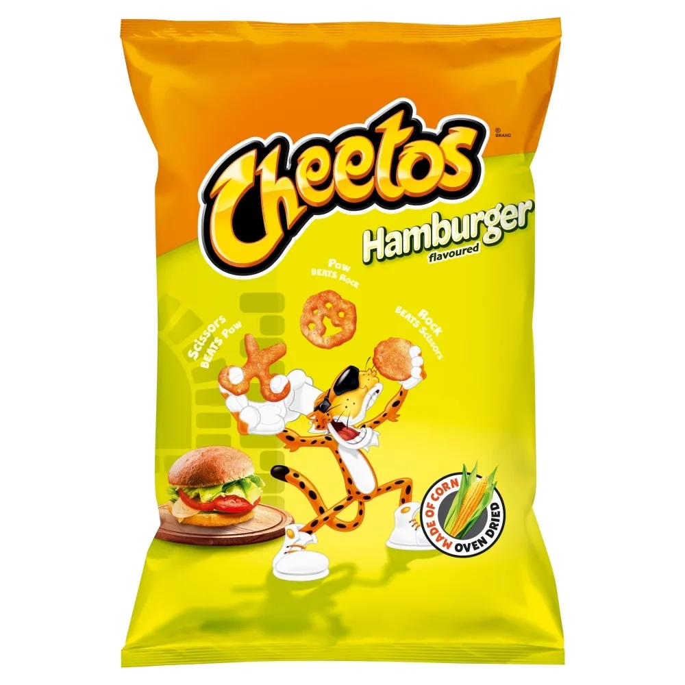 Cheetos Chrupki kukurydziane o smaku hamburgera 145 g