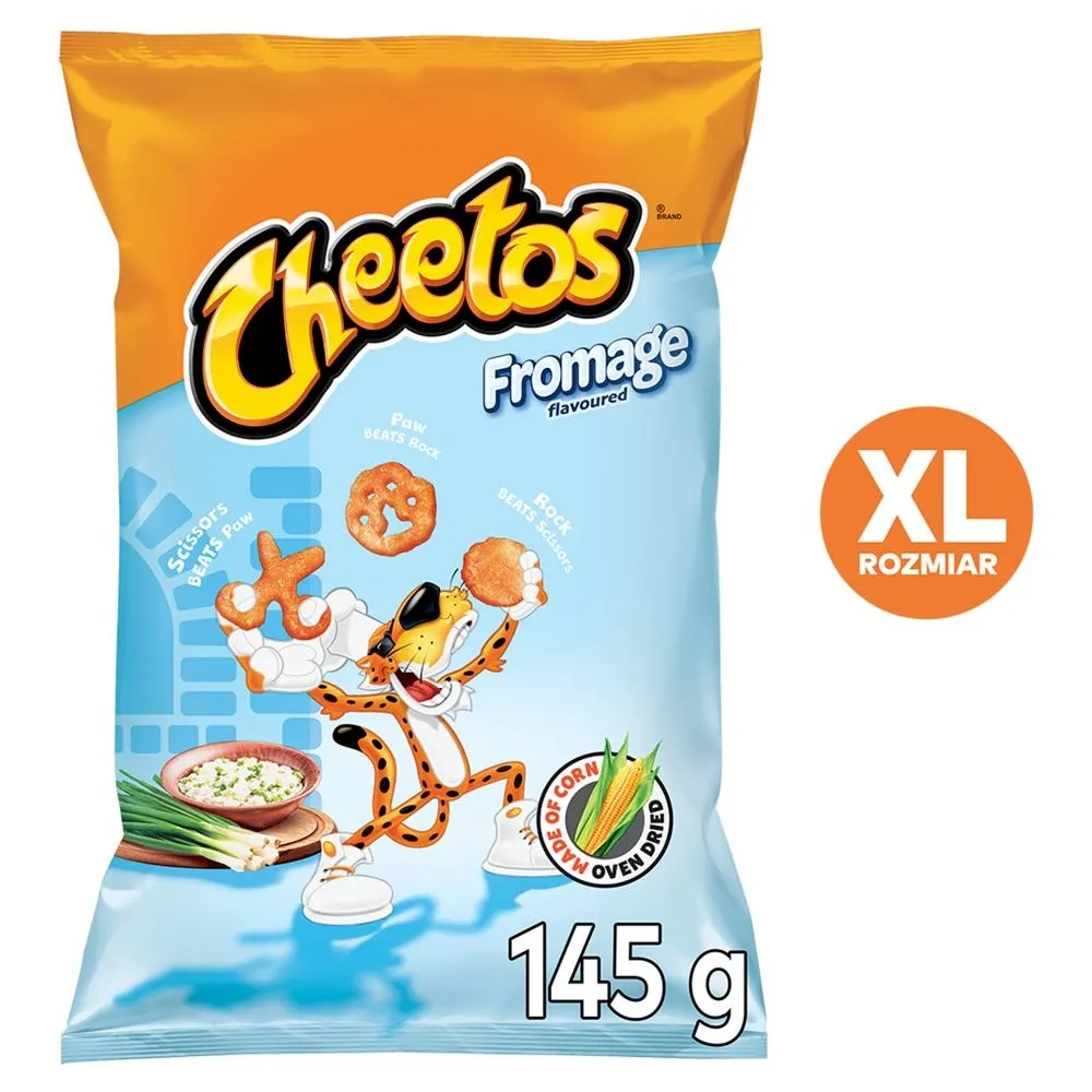 Cheetos Chrupki kukurydziane o smaku śmietankowym 145 g