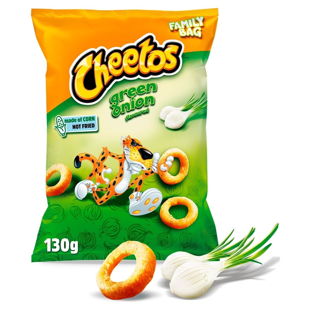 Cheetos Chrupki kukurydziane o smaku zielonej cebulki 130 g