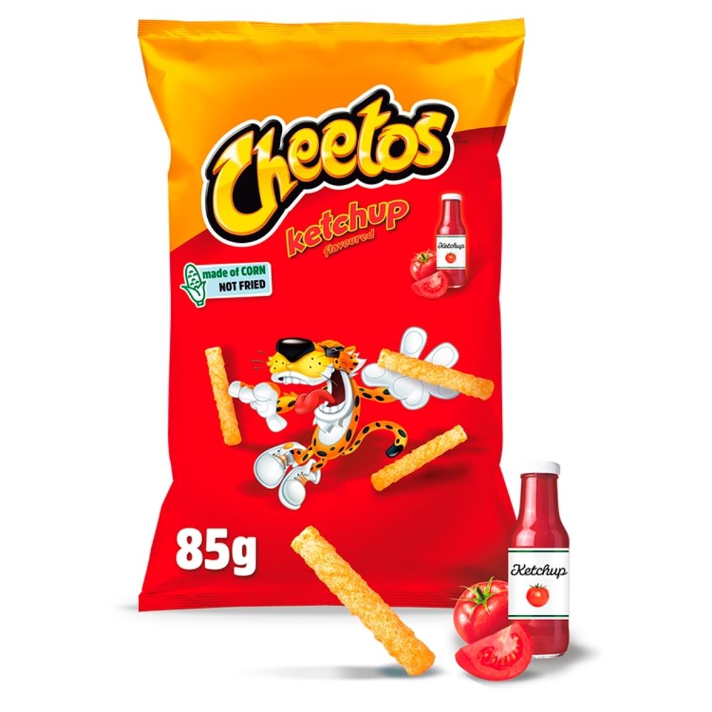 Cheetos Ketchup Chrupki kukurydziane o smaku ketchupowym 85 g