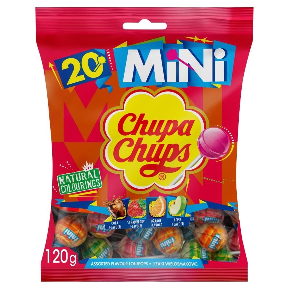 Chupa Chups Lizaki o smaku owocowym 120 g (10 sztuk)