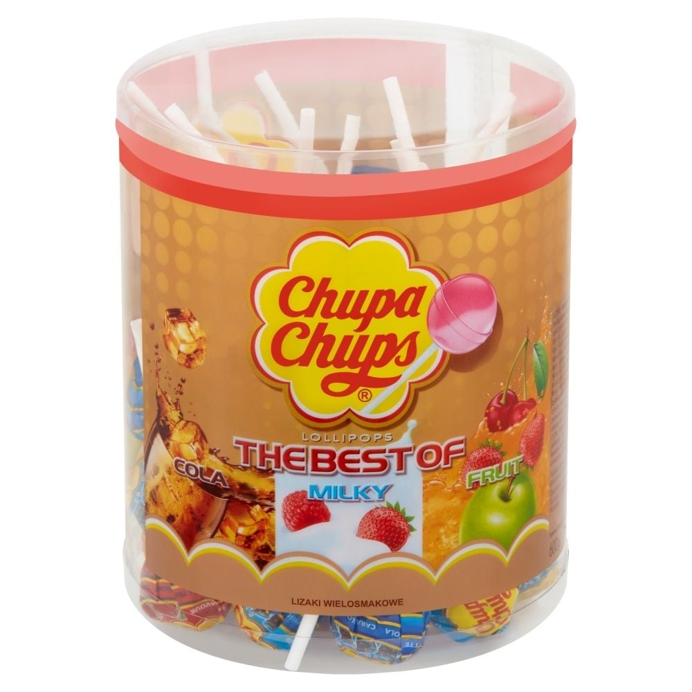 Chupa Chups Lizaki wielosmakowe 600 g (50 sztuk)