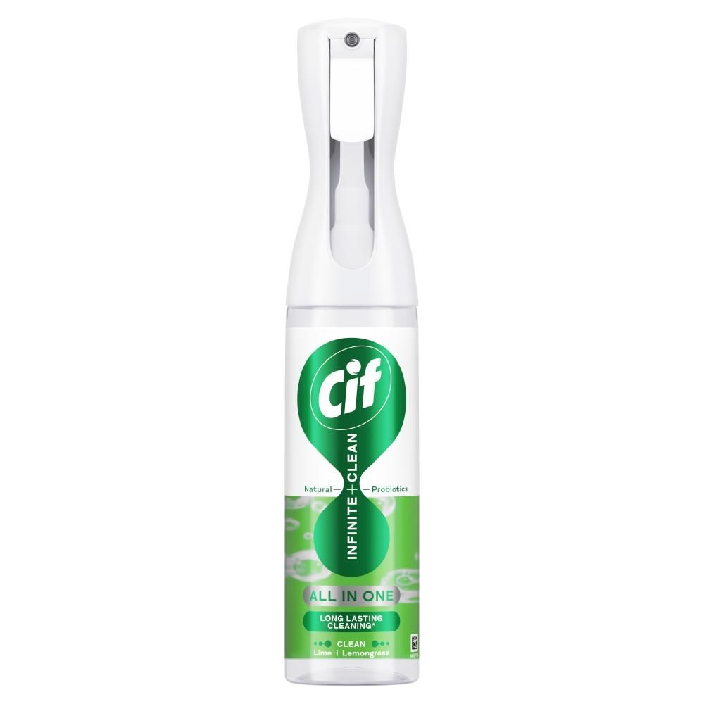 Cif Infinite Clean Lime & Lemongrass Spray z naturalnymi probiotykami 280 ml