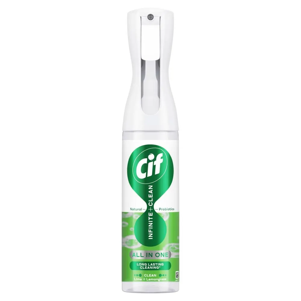 Cif Infinite Clean Lime & Lemongrass Spray z naturalnymi probiotykami 280 ml