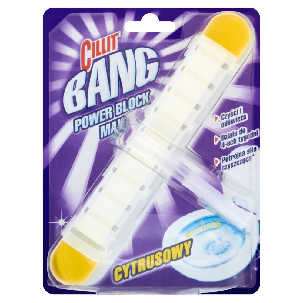 Cillit Bang Power Block Max Cytrusowy Kostka do toalet 43 g